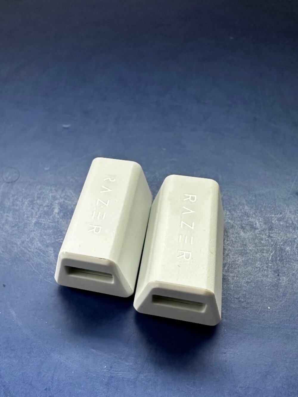 Lot of 2: Razer USB-C Female to USB-A Female Adapter White, No Receiver